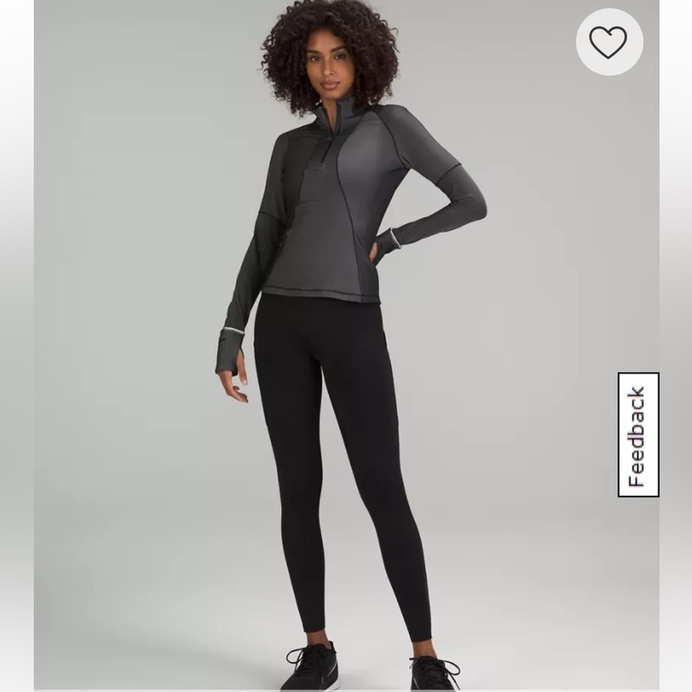 Lululemon Two-Tone Ribbed Running Half Zip Size 2 - Picture 12 of 12